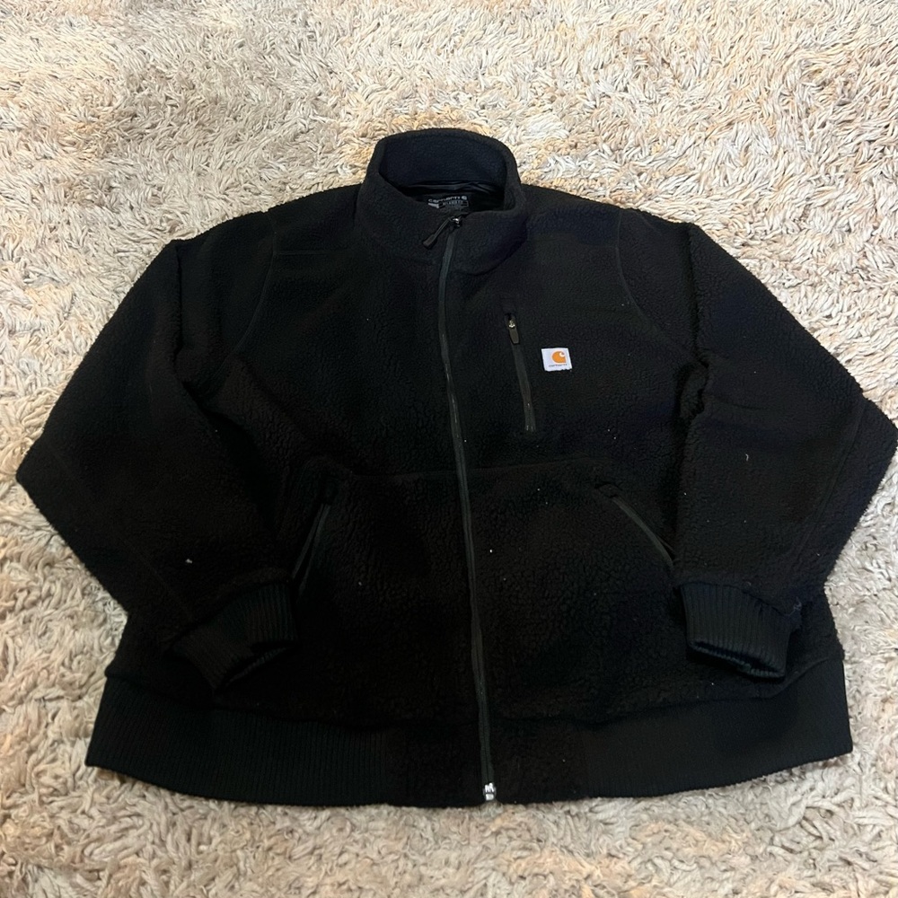 Carhartt Black Performance Jacket Fleece Zip-Up